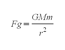 Formula fuerza gravitatoria